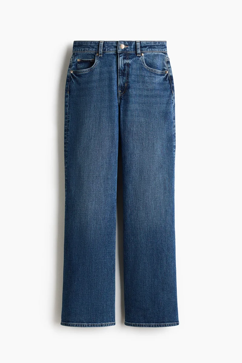 H&M  Wide High Jeans for Women | Best Price UAE